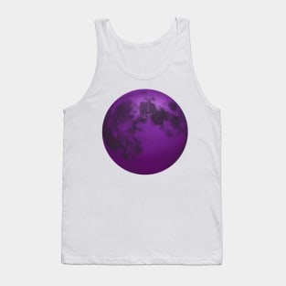 Purple full moon Tank Top